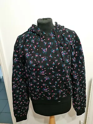 VANS Women's Black Beauty Floral Hoodie Sweatshirt Size S NEW • £26.99