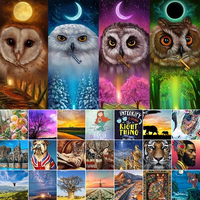 $10.56 • Buy DIY 5D Full Drill Diamond Painting Kit Diamond Dot Embroidery Crafts Wall Decor✔