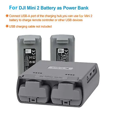 $34.43 • Buy Two Way Charging Hub Drone Battery USB Charger For DJI Mini 2 / Mini SE