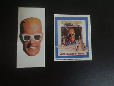 Set Of 2 Coca-Cola  Max Headroom Individual Stickers • $1.25