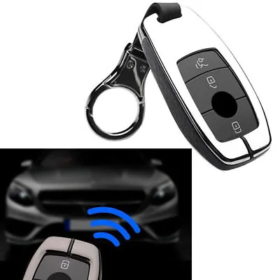 Car Key Case Cover Leather For 2017 Mercedes Benz W202 E300 W210 Protector Shell • $20.94