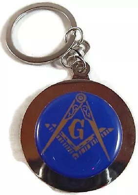 Mason Masonic Chrome Perpetual Calendar Key Chain Ring New • $14.89