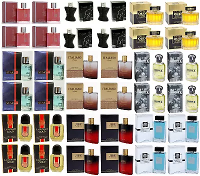 Men's Designer Perfume EDT Gents Fragrance Aftershave For Him New Scent 4 Pack • £33.20