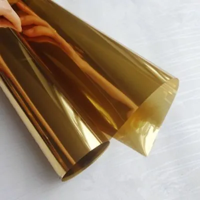 15%VLT Gold Mirrored Solar Tint Film Window Glass Sun Shade Home Sticker • $23.66