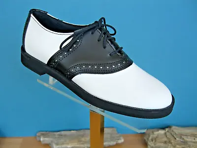 80's Vintage Walkover For Her  Black/white Saddle Shoes 6B NOS • $69