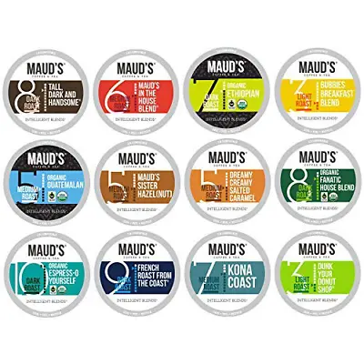 Maud's 12 Flavor Coffee Variety Pack 136 Ct. Recyclable Single Serve Coffee Pod • $78.98