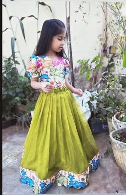 Pakistani Designer Girl Lengha Choli Kids Wedding Party Ready Dresses Ethnic New • $94.37