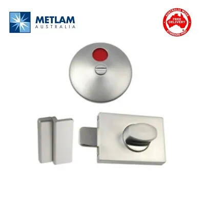 $31.47 • Buy Metlam Toilet Door Lock Indicator Bolt Set Vacant / Engaged-ML300SC