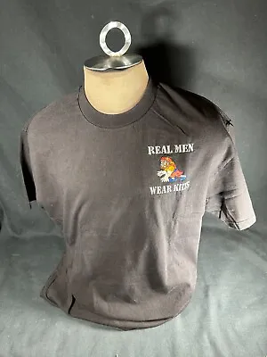 Real Men Wear Kilts Black T-Shirt Size XL • $14.95