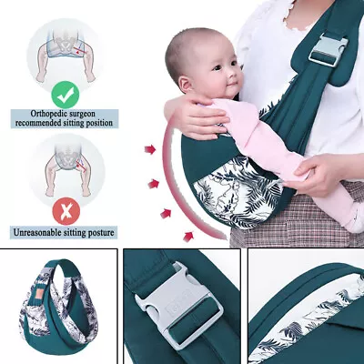 £9.99 • Buy Baby Wrap Newborn Sling Infant Breastfeeding Nursing Cover Carrier Mesh Fabric 