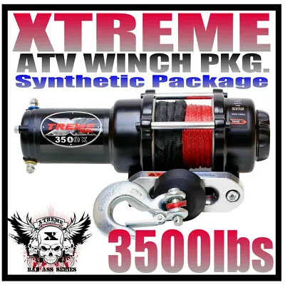 3500lb Xtreme Atv Winch Yamaha 07-14 350 400 450 Grizzly • $189.99