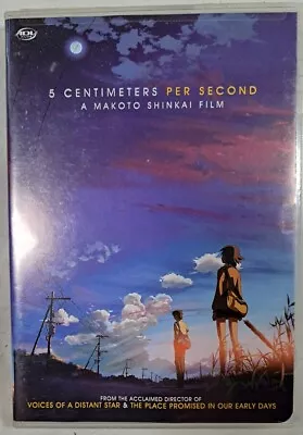 5 Centimeters Per Second DVD 2008 Makoto Shinkai Original Dub Anime RARE OOP • $9.86