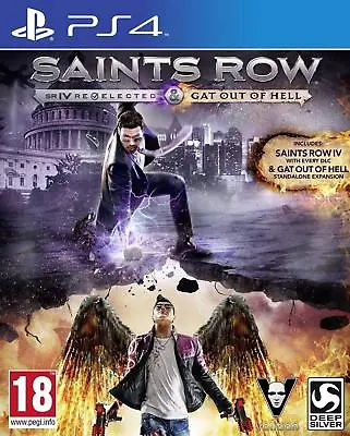 Saints Row IV 4 RE-ELECTED & GAT Out Hell - Playstation 4 (PS4) Brand New Sealed • $39