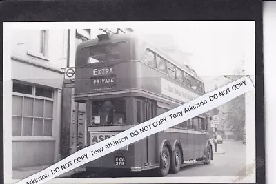 London Transport - X5 Type Trolley Bus No. 1379 - Unique - Photo  # B9844 • £1