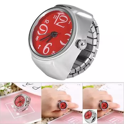 Finger Ring Watch Round Quartz Ring Watch Finger Ring Love Watch Watch Men For • $14.24