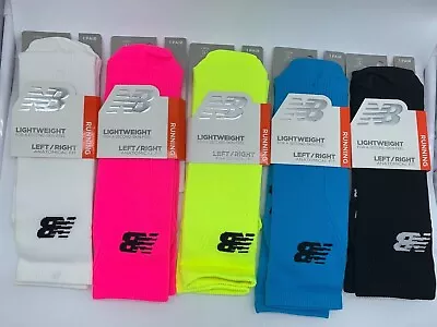   One Pair New Balance Lightweight Running Crew Socks ANATOMICAL FIT MENS LARGE • $7