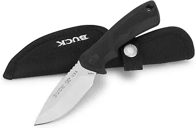 Buck Bucklite Max Ii Small 420hc Stainless Blade With Black Handle & Nylon Belt • $30.39