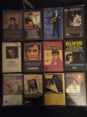 Elvis Presley Cassette Tape Lot 12 Tapes • $14.99