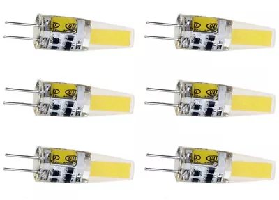 6X G4 LED Lamp 6W COB Silicone LED Bulb 12V AC/DC Mini LED Cool White Light 6pcs • $11.99