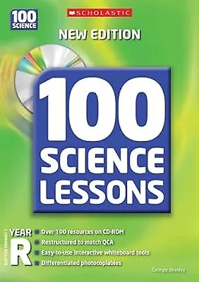 100 Science Lessons For Year Reception With CD-Rom Beasley Georgie Used; Very • £2.85