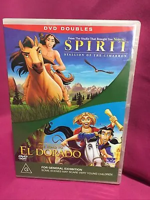 Spirit Stallion Of The Cimarron & The Road To El Dorado - 2 DVD Disc Set R4 • $17.95