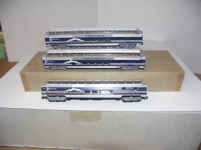 BACHMANN 'N' SCALE SET OF 3 McKINLEY EXPLORER FULL DOME COACHES NICE • $21.50