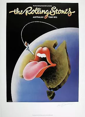 ROLLING STONES 1973 Ltd. Edition Aussie Tour POSTER • $49.95