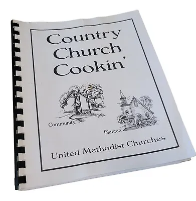 Vtg 90's Country Church Cookin Cookbook Blanton United Methodist Dade City FL • $9