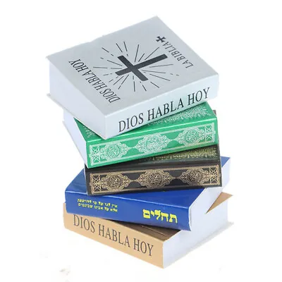 £7.67 • Buy 5PC Dolls House 1/6 Scale Miniatures Bible Can Turn Pages Books Lots Accessories