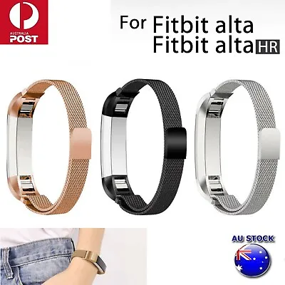 $14.88 • Buy Stainless Steel Replacement Magnetic Spare Band Strap For Fitbit Alta / Alta HR