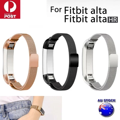 $14.88 • Buy Stainless Steel Replacement Magnetic Spare Band Strap For Fitbit Alta / Alta HR