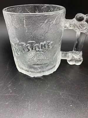 McDonalds Flinstones Mug Frosted Glass Cup Vintage 1993  • $5