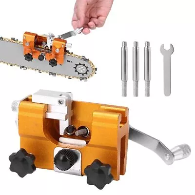 Portable Chain Saw Sharpener Jig Kit Sharpening Tool Clip Chainsaw Teeth Grinder • £13.59