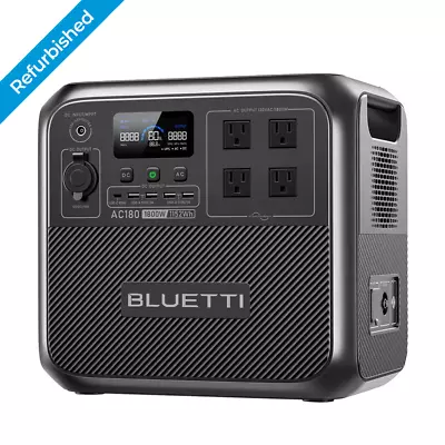 BLUETTI AC180 1800W 1152Wh Portable Power Station For RV/Camping/Home Backup • $469