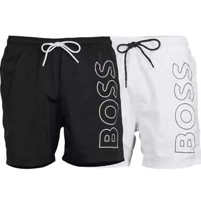 Hugo Boss Men's Swim Shorts Casual Fully Lined Embroidered Boss Logo Swimsuit • $34.88