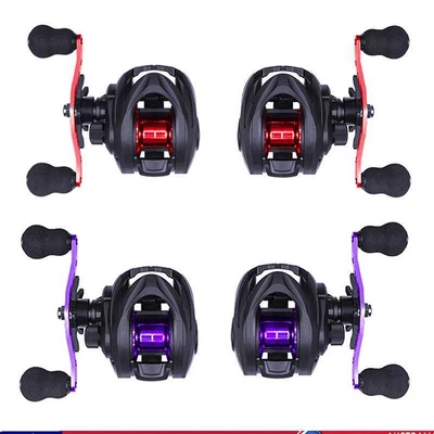 $22.79 • Buy Low Profile Baitcasting Fishing Reel 8kg Drag 6.3/1 Magnetic Brake Fishing Reels