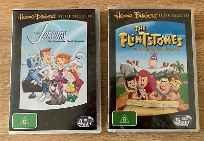 Lot Of 2 The Flintstones Season 2 + Jetsons Season 1 DVDs Hanna Barbera TV Show • $44.95