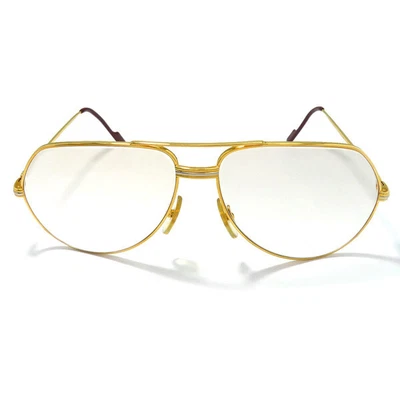 $608.28 • Buy Cartier C Do Logo Trinity Gold Frame Teardrop Glasses Eyewear 62 14 Body Only