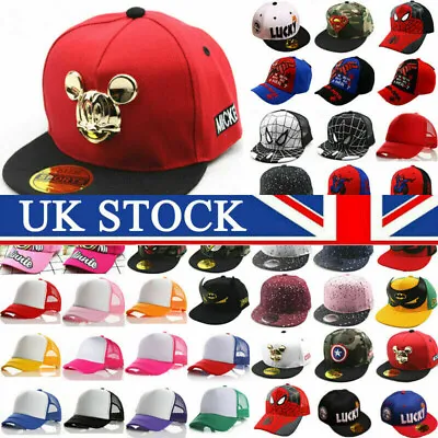 £6.55 • Buy Kids Baby Boys Girls Baseball Cap Hip Hop Snapback Sports Casual Sun Visor Hat