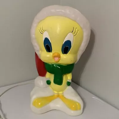 Rare VTG 2000 Tweety Bird 17  Blow Mold Santa's Best Looney Tunes Light Up Decor • $59.99