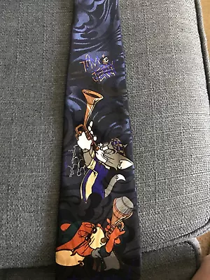 Men’s TOM & JERRY  Musical Instruments 100% SILK TIE Marino Silk LN • $5.99