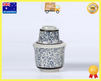 3 Piece Japanese Design Grass Patterned Sake Set For Warming Or Chilling Sake • $29.95