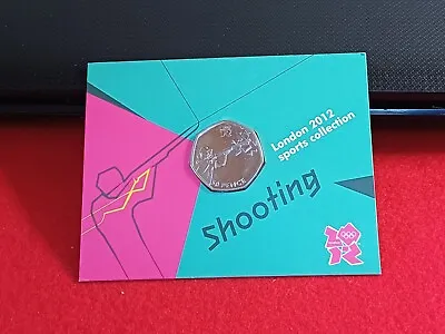 London 2012 Olympic Sports Collection 50 Pence Shooting Coin • £6.50