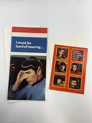 Star Trek Spock Greeting Card Random House Vintage 1976 Unused Ears LOT OF 2! • $19.99