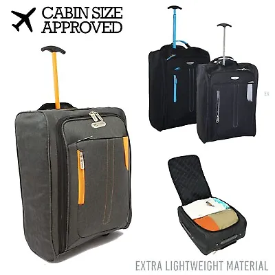 EasyJet Ryanair Cabin Approved Trolley Hand Luggage Suitcase. • £16.99