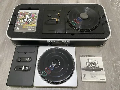 $129.99 • Buy DJ Hero Renegade Edition COMPLETE + DJ Hero 2 With Extra Turntable PlayStation 3