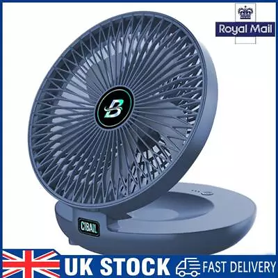 Foldable Air Cooler Wireless Fan Personal Fan For Home (Blue Rechargeable A) • £14.79