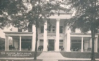1912 RPPC Of The  Olympia Bath House  In Mount Clemens Michigan. #-2804 • $3.80