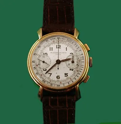 Vintage 1930s Vacheron Constantin 18k Rose Gold Chronograph Watch  Ref. 4072 • $19999