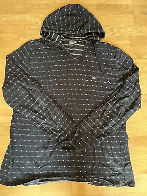Vans Black Patterned Hoodie - Size XL - Good Condition • £9.99
